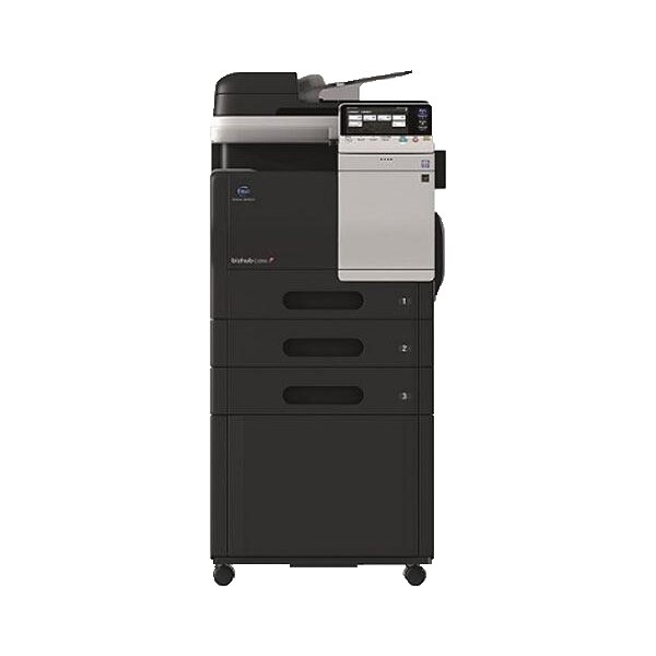 Konica Minolta bizhub C3851FS mit 2x PF-P13 DK-P03 Unterschrank Multifunktionsgerät