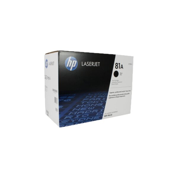 Original Toner HP CF281A Schwarz für LaserJet Enterprise M604/ M605/ M606/ MFP M630, LaserJet Managed M605/ MFP M630 Serie